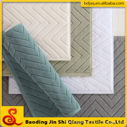 Wholesale 100% Cotton Custom Size Bath Mat, Jacquard Floor Mat